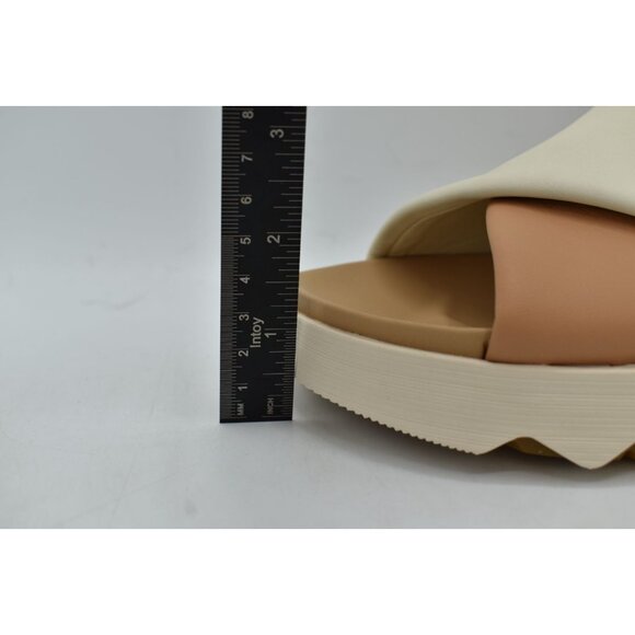 Sorel Womens Size 9.5 Viibe Honest Beige Chalk Open Toe Slide Sandals Shoes - Picture 9 of 14